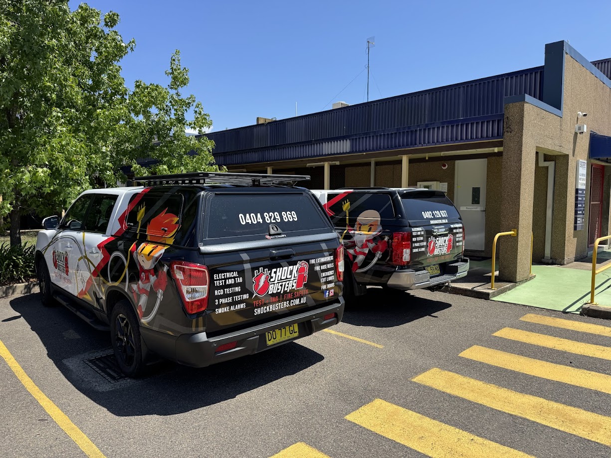 shock busters vehicles on site in northern nsw
