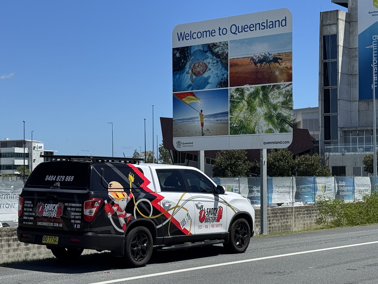 shock busters safety technicians providing after hours compliance inspections across regional nsw and electrical test and tag in south east qld